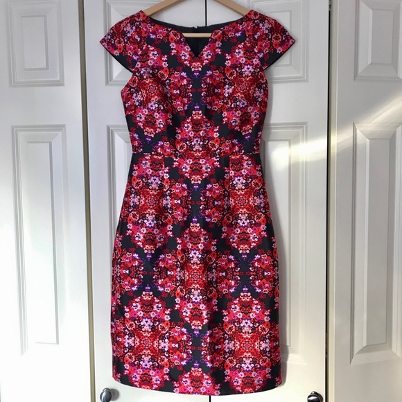 J. Crew Collection Berry Bouquet Cocktail Dress - Picture 2 of 6